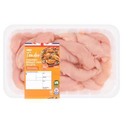 ASDA Tender Chicken Breast Mini Fillets 1.000kg - HelloSupermarket