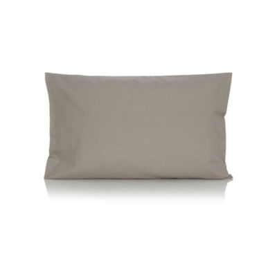 George Home Grey Plain Pillowcase Pair