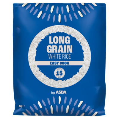 ASDA Long Grain White Rice 4kg