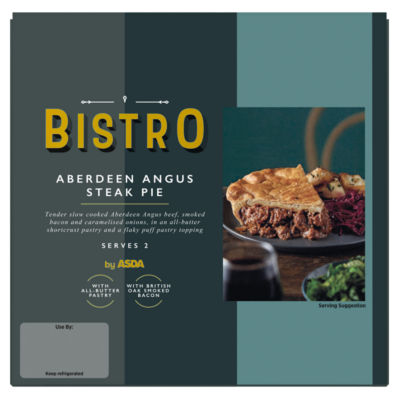 Bistro by ASDA Aberdeen Angus Steak Pie 500g