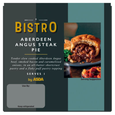 Bistro by ASDA Aberdeen Angus Steak Pie 250g