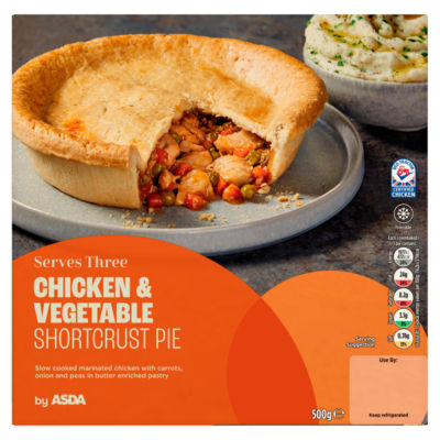 ASDA Chicken & Vegetable Shortcrust Pie 500g