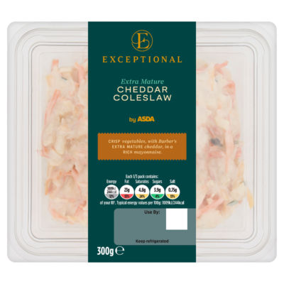 Exceptional by ASDA Extra Mature Cheddar Coleslaw 300g