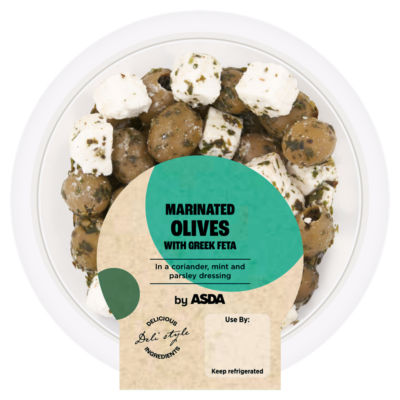 ASDA Marinated Olives with Greek Feta 150g