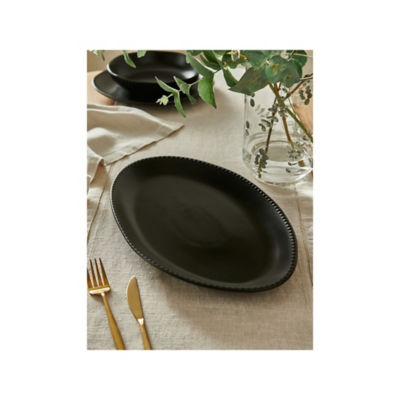 At Home with Stacey Solomon Black Beaded Oval Platter