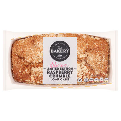 The BAKERY at ASDA Delicious Raspberry Crumble Loaf Cake 300g