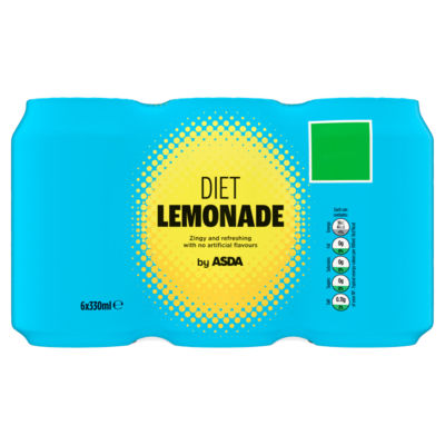 ASDA Diet Lemonade 6 x 330ml