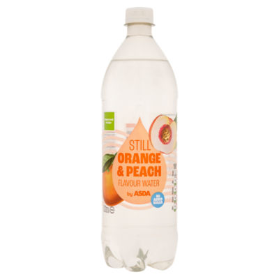 ASDA Still Orange & Peach Flavour Water 1 Litre