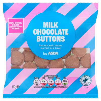 ASDA Milk Chocolate Buttons 30g