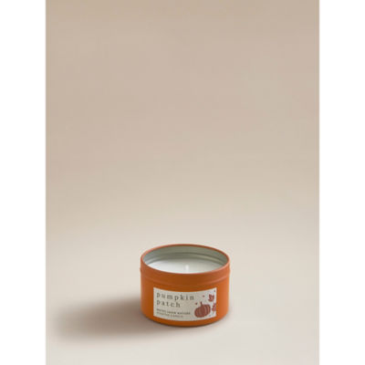 George Home Orange Pumpkin Patch Tin Candle