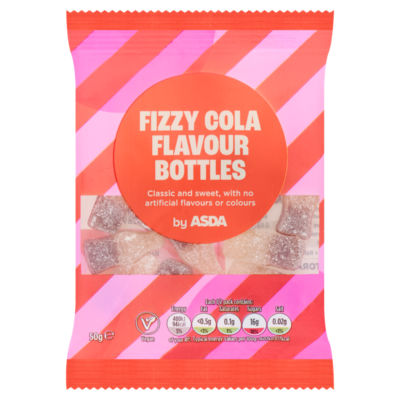 ASDA Fizzy Cola Flavour Bottles 50g