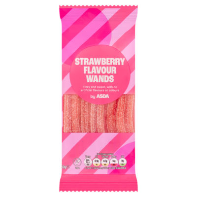 ASDA Strawberry Flavour Wands 50g