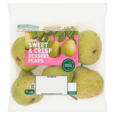 ASDA Sweet & Crisp Dessert Pears 610g