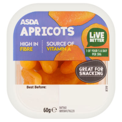 ASDA Apricots 60g