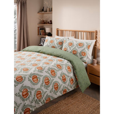 George Home Folksy Pumpkins Reversible Duvet Cover - Double