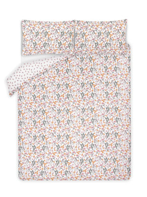 George Home Green Rust Cockapoo Print Reversible Duvet Cover - Single