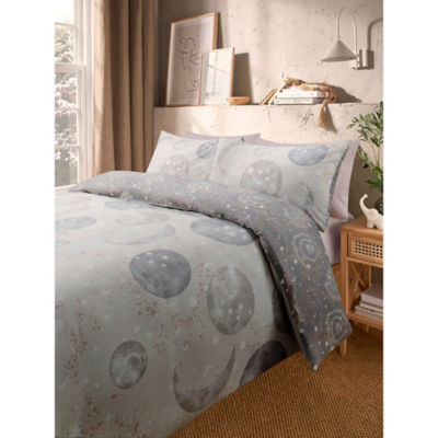 George Home Primitive Essence Brushed Cotton Moons Duvet Set - Double