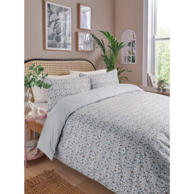 George Home Ditsy Floral Reversible Duvet Set - Double