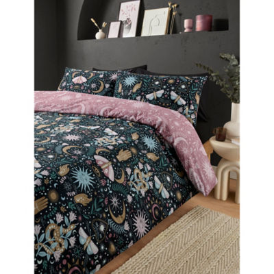 George Home Pretty Mystical Icons Reversible Duvet Set - King