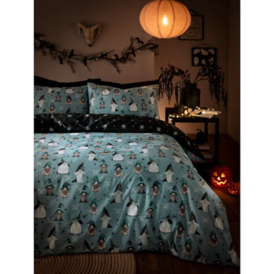 George Home Duck Egg Wizard Gonks Reversible Duvet Set - Single