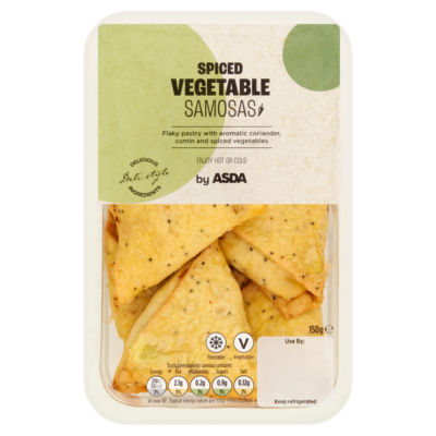 ASDA Spiced Vegetable Samosas 150g