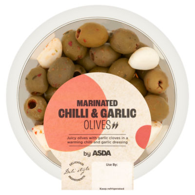 ASDA Marinated Chilli & Garlic Olives 220g