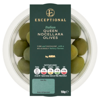 Exceptional by ASDA Italian Queen Nocellara Olives 150g