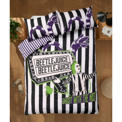 George Home Beetlejuice Panel Reversible Duvet Cover Set - Single