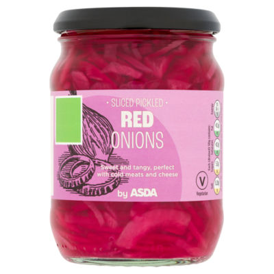 ASDA Sliced Pickled Red Onions 340g