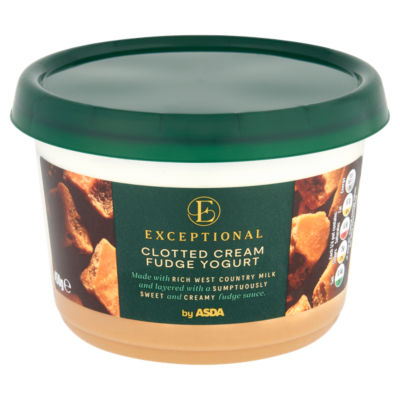 Exceptional by ASDA Clotted Cream Fudge Yogurt 450g