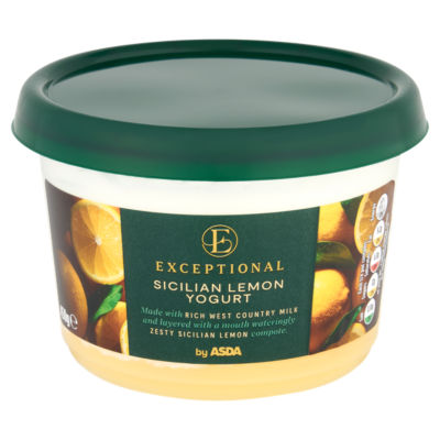 Exceptional by ASDA Sicilian Lemon Yogurt 450g