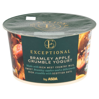 Exceptional by ASDA Bramley Apple Crumble Yogurt 150g