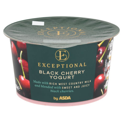 Exceptional by ASDA Black Cherry Yogurt 150g