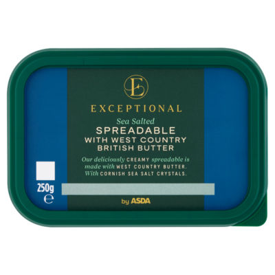 Exceptional by ASDA Sea Salted Spreadable with West Country British Butter 250g