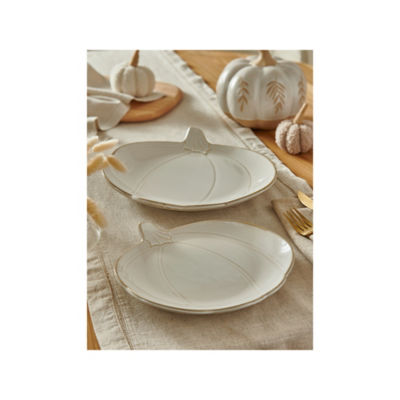 At Home with Stacey Solomon White Reactive Glaze Platter - Set of 2