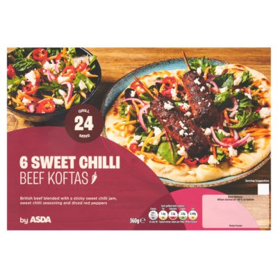 ASDA 6 Sweet Chilli Beef Koftas 360g