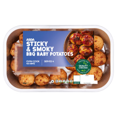 ASDA Sticky & Smoky BBQ Baby Potatoes 500g