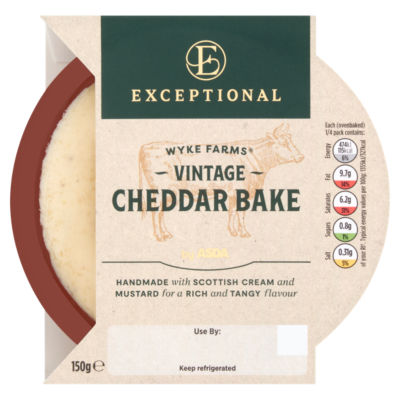 Exceptional by ASDA Wyke Farms Vintage Cheddar Bake 150g