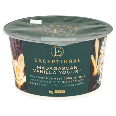 Exceptional by ASDA Madagascan Vanilla Yogurt 150g  