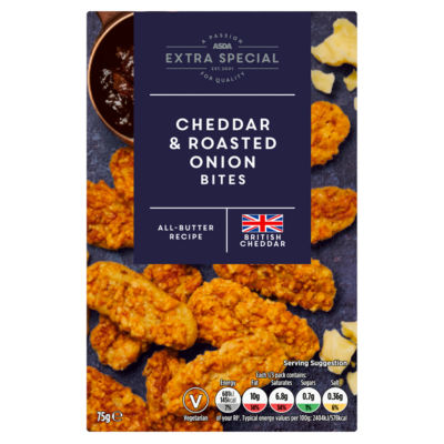 ASDA Extra Special Cheddar & Roasted Onion Bites 75g