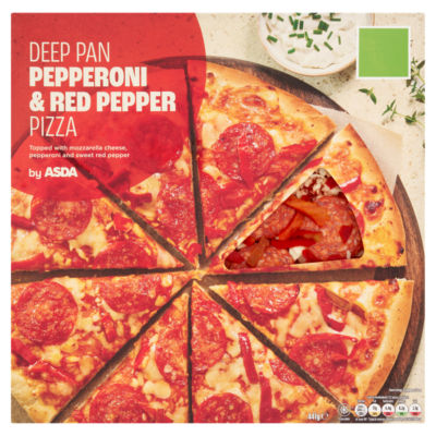 ASDA Deep Pan Pepperoni & Red Pepper Pizza 441g
