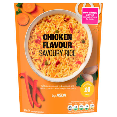 ASDA Chicken Flavour Savoury Rice 105g