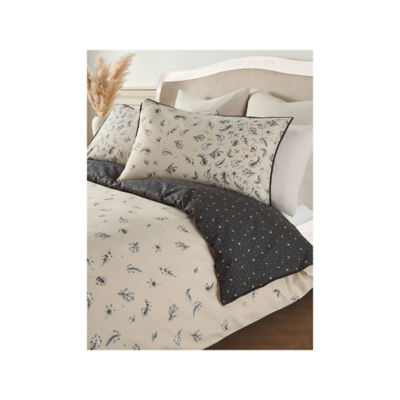 At Home with Stacey Solomon Leaves Cotton Reversible Duvet Set - Double