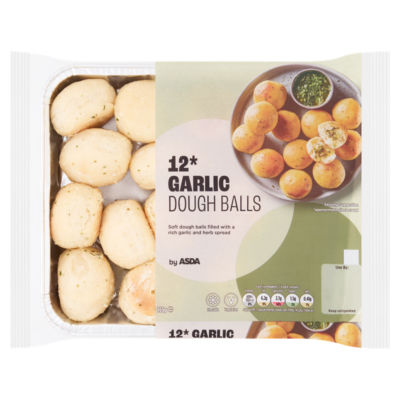 ASDA 12 Garlic Dough Balls 165g