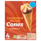 Sainsbury's Caramelised Biscuit Cones x4