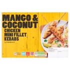 Sainsbury's Mango & Coconut Chicken Mini Fillet Kebabs 400g