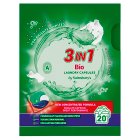 Sainsbury's 3 in 1 Bio Laundry Capsules 20x13g