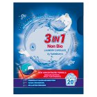 Sainsbury's 3 in 1 Non Bio Laundry Capsules 20x13g