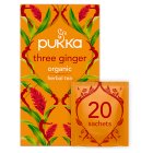 Pukka Organic Three Ginger 20 Herbal Tea Sachet 36g