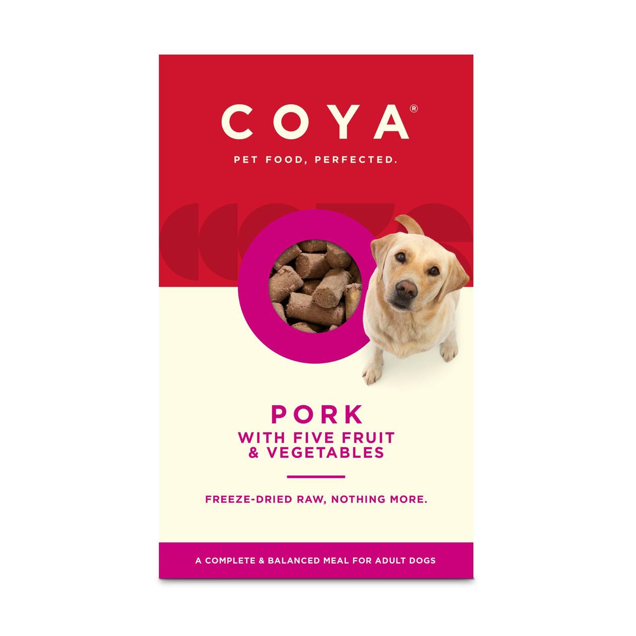 COYA Freeze-Dried Raw Adult Dog Food Pork